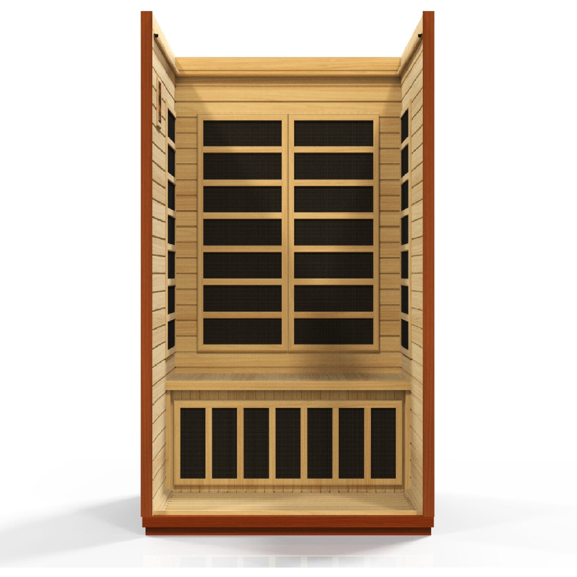 Golden Designs Sauna Golden Designs Dynamic San Marino Elite 2-person Ultra Low EMF FAR Infrared Sauna - Canadian Hemlock