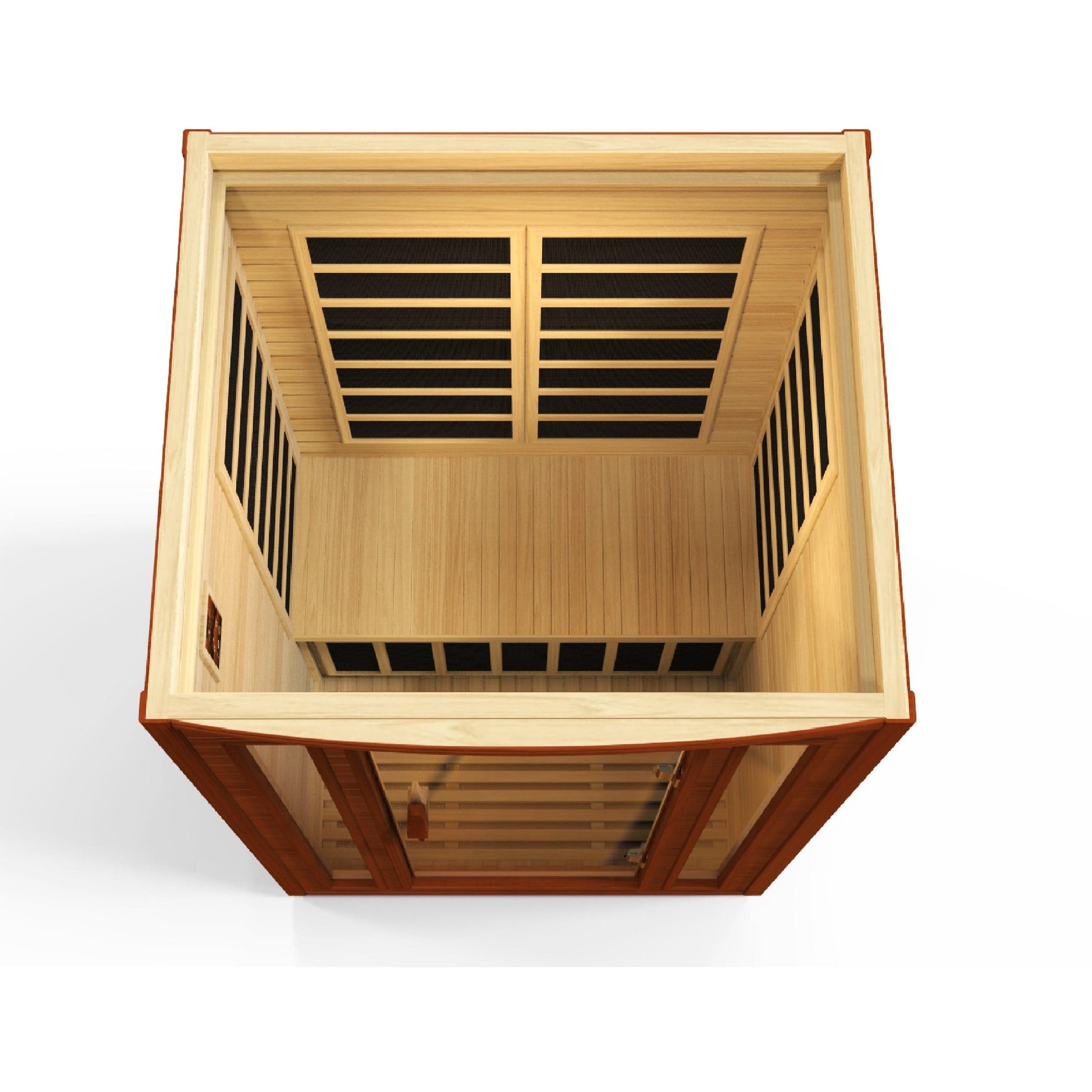 Golden Designs Sauna Golden Designs Dynamic San Marino Elite 2-person Ultra Low EMF FAR Infrared Sauna - Canadian Hemlock