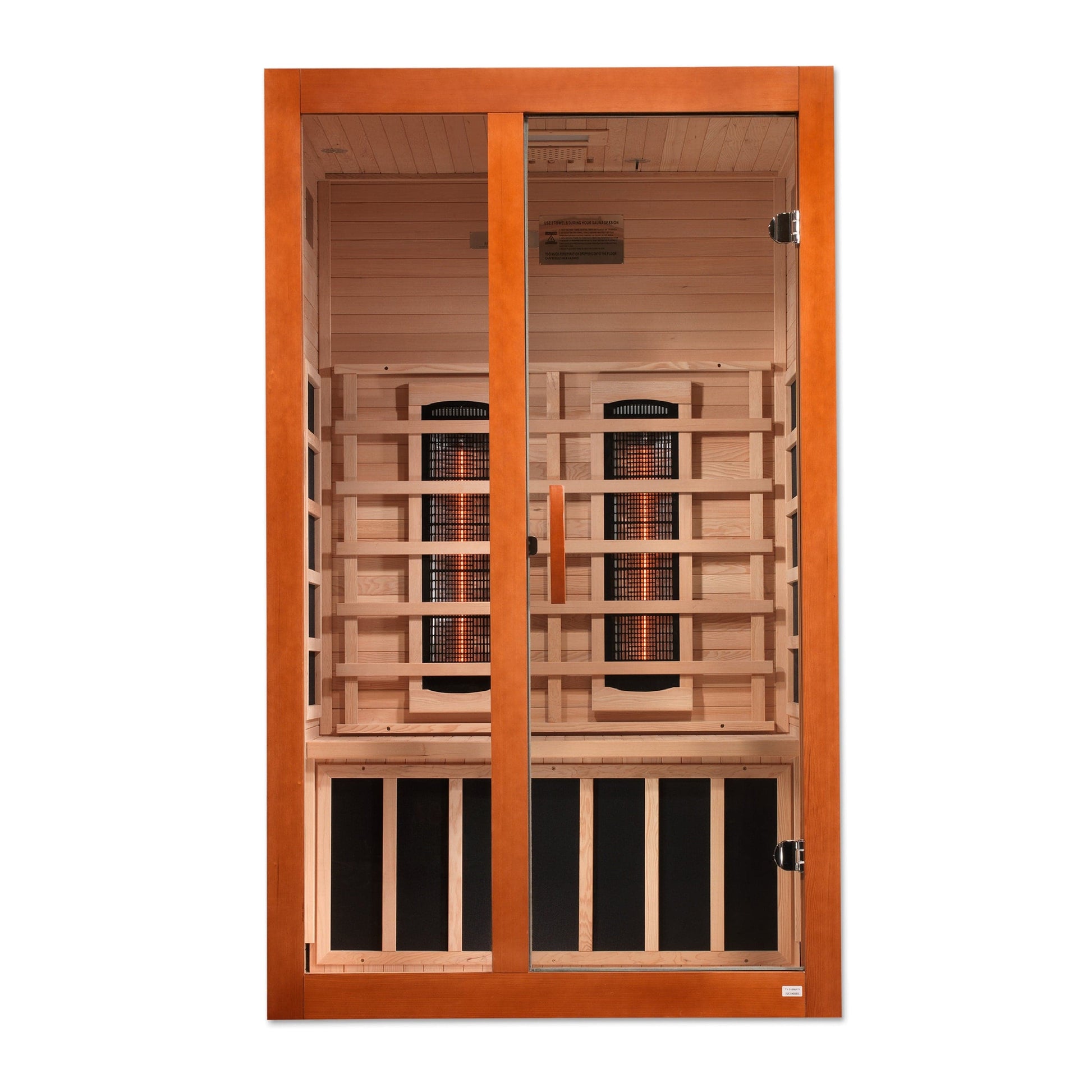 Golden Designs Sauna Golden Designs Dynamic Santiago 2-Person Full Spectrum Near Zero EMF (Under 2MG) FAR Infrared Sauna Canadian Hemlock