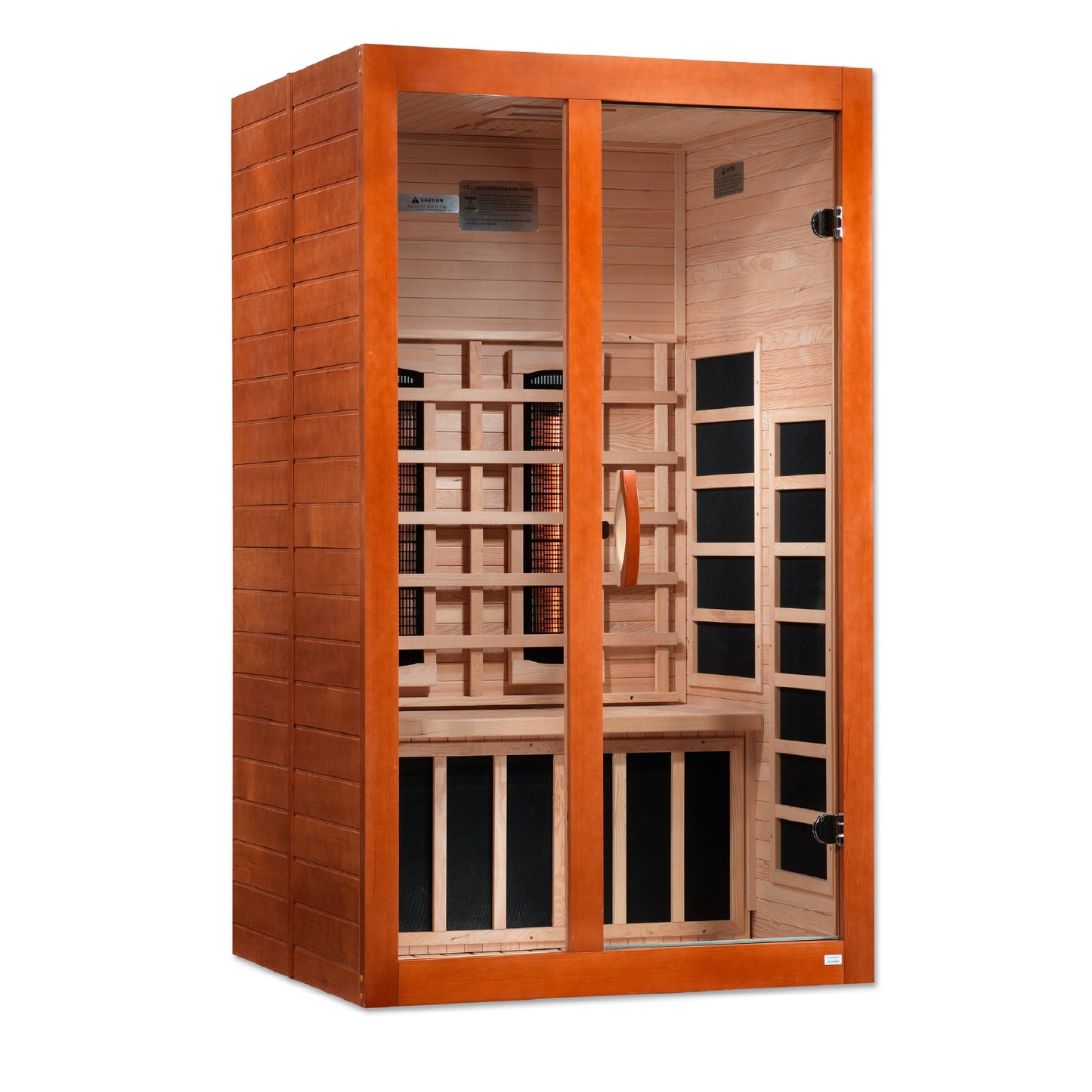 Golden Designs Sauna Golden Designs Dynamic Santiago 2-Person Full Spectrum Near Zero EMF (Under 2MG) FAR Infrared Sauna Canadian Hemlock