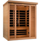 Golden Designs Sauna Golden Designs Dynamic Vila 3-person Ultra Low EMF FAR Infrared Sauna - Canadian Hemlock