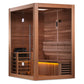 Golden Designs Sauna Golden Designs "Hanko Edition" 2-3 Person Traditional Steam Sauna - Canadian Red Cedar Interior