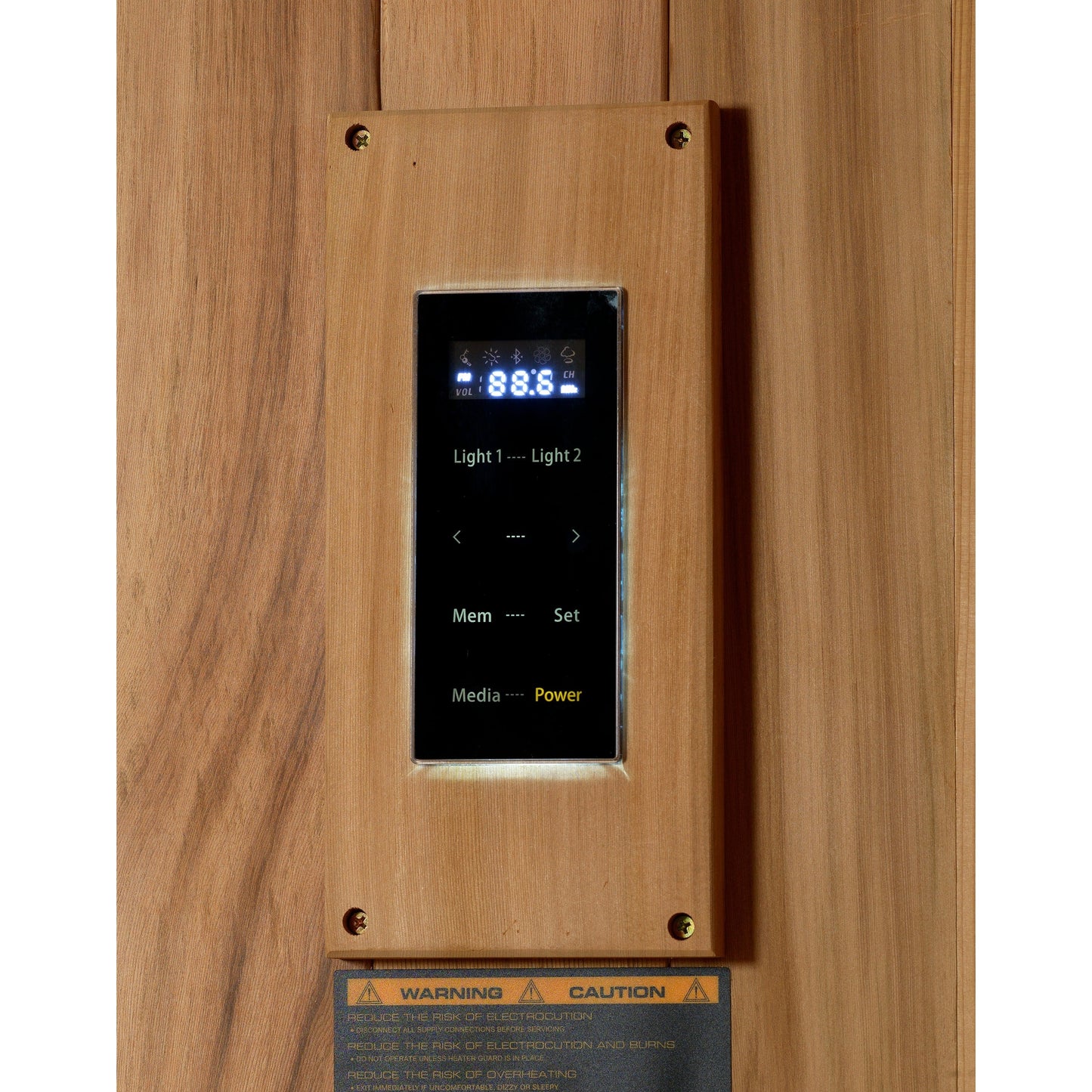 Golden Designs Sauna Golden Designs "Kuusamo Edition" 6 Person Indoor Traditional Steam Sauna - Canadian Red Cedar Interior