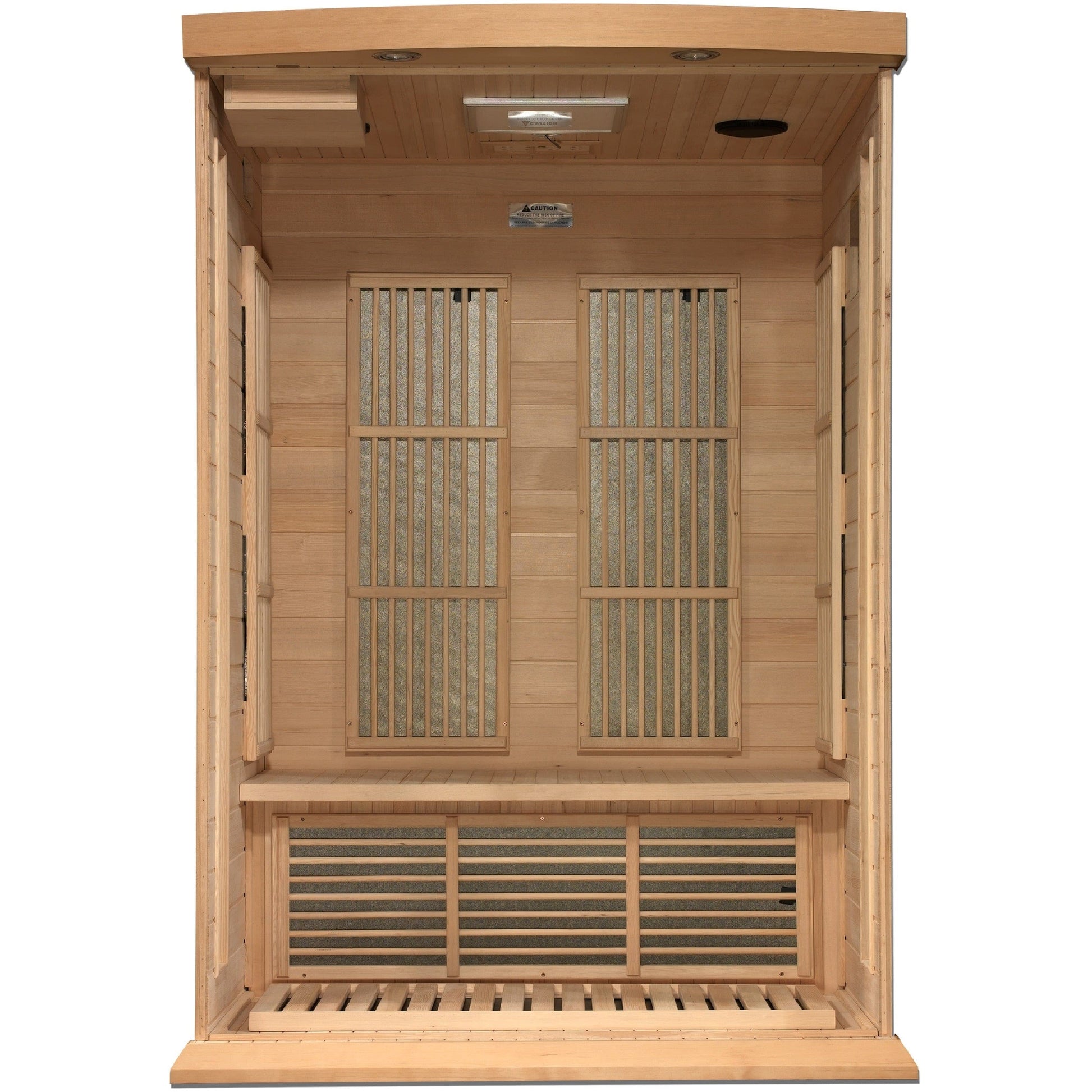 Golden Designs Sauna Golden Designs Maxxus 2-Person Hemlock Near Zero EMF FAR IR Sauna (Canadian Hemlock)