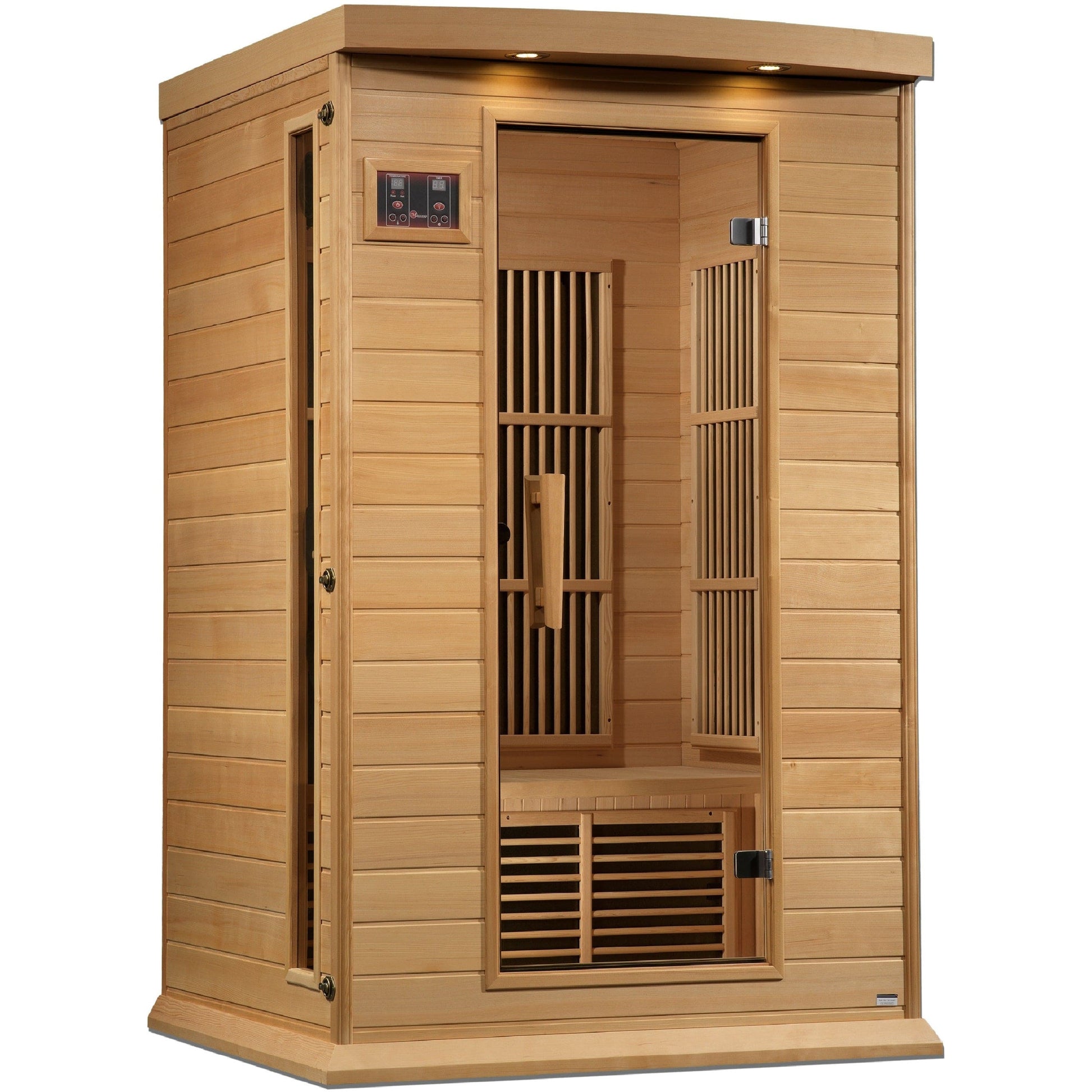 Golden Designs Sauna Golden Designs Maxxus 2-Person Hemlock Near Zero EMF FAR IR Sauna (Canadian Hemlock)