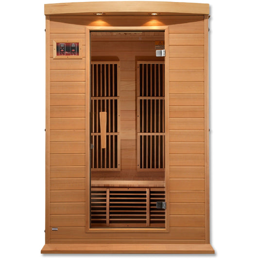 Golden Designs Sauna Golden Designs Maxxus 2-Person Low EMF FAR Infrared Sauna - Canadian Hemlock