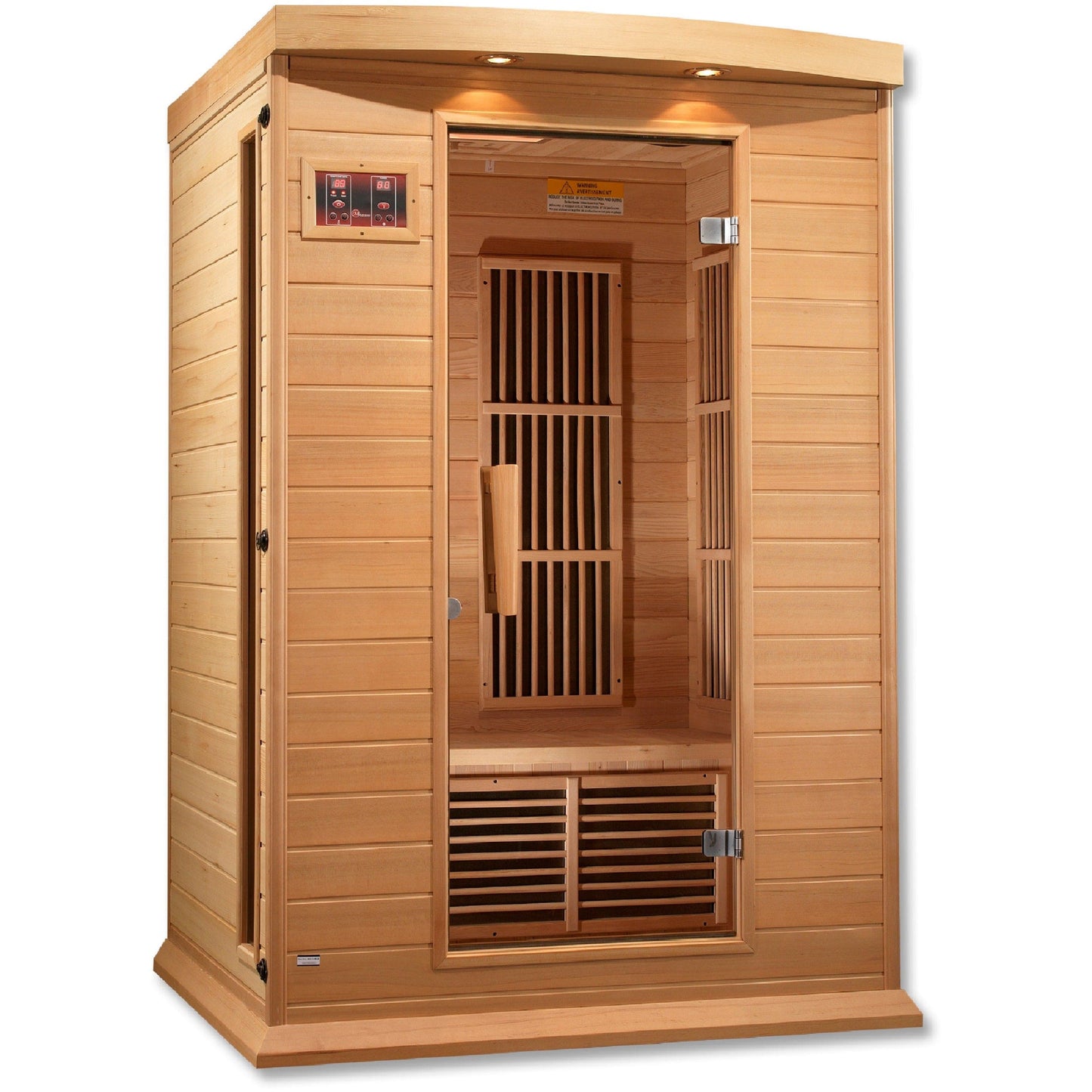 Golden Designs Sauna Golden Designs Maxxus 2-Person Low EMF FAR Infrared Sauna - Canadian Hemlock