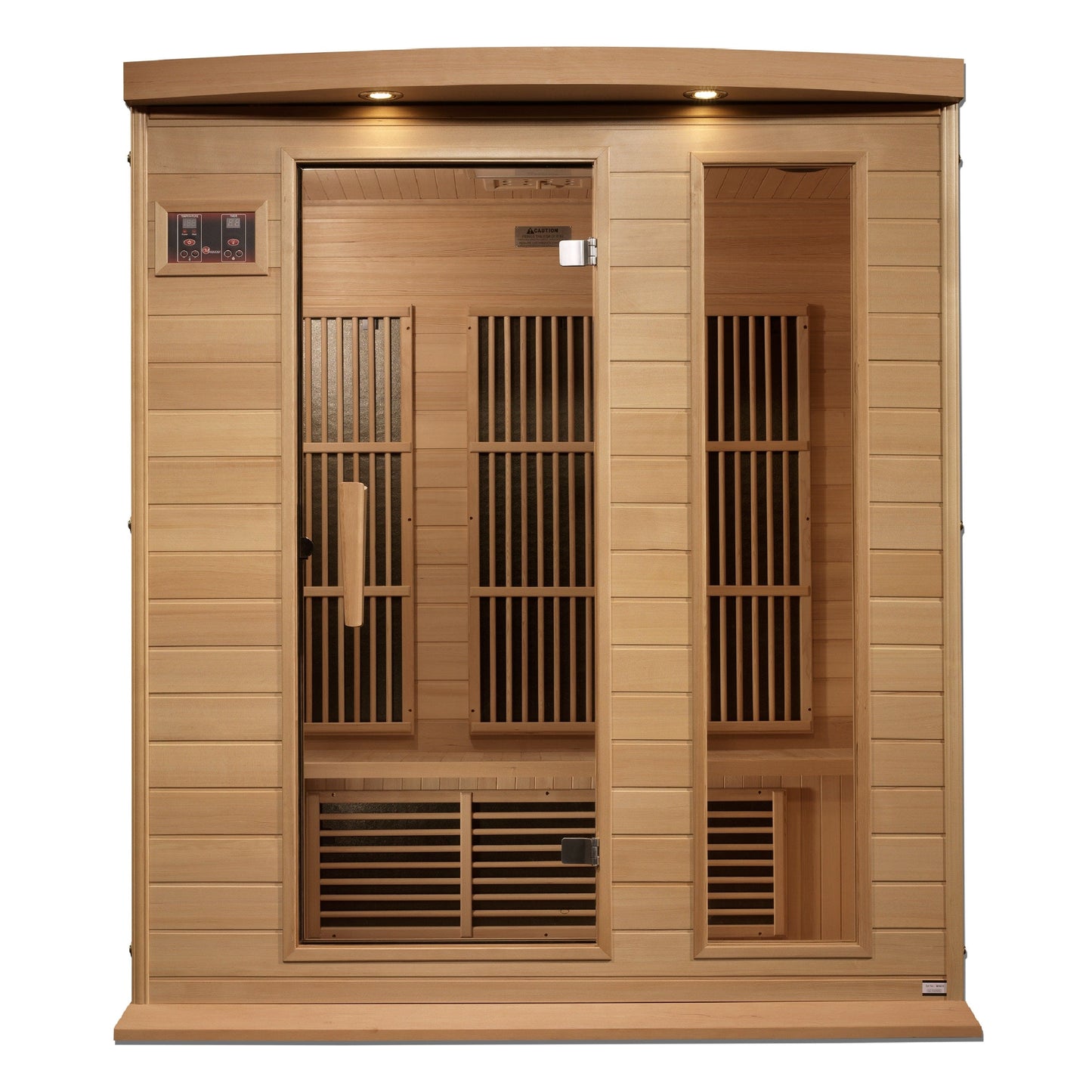 Golden Designs Sauna Golden Designs Maxxus 3-Person Hemlock Near Zero EMF FAR IR Sauna (Canadian Hemlock)