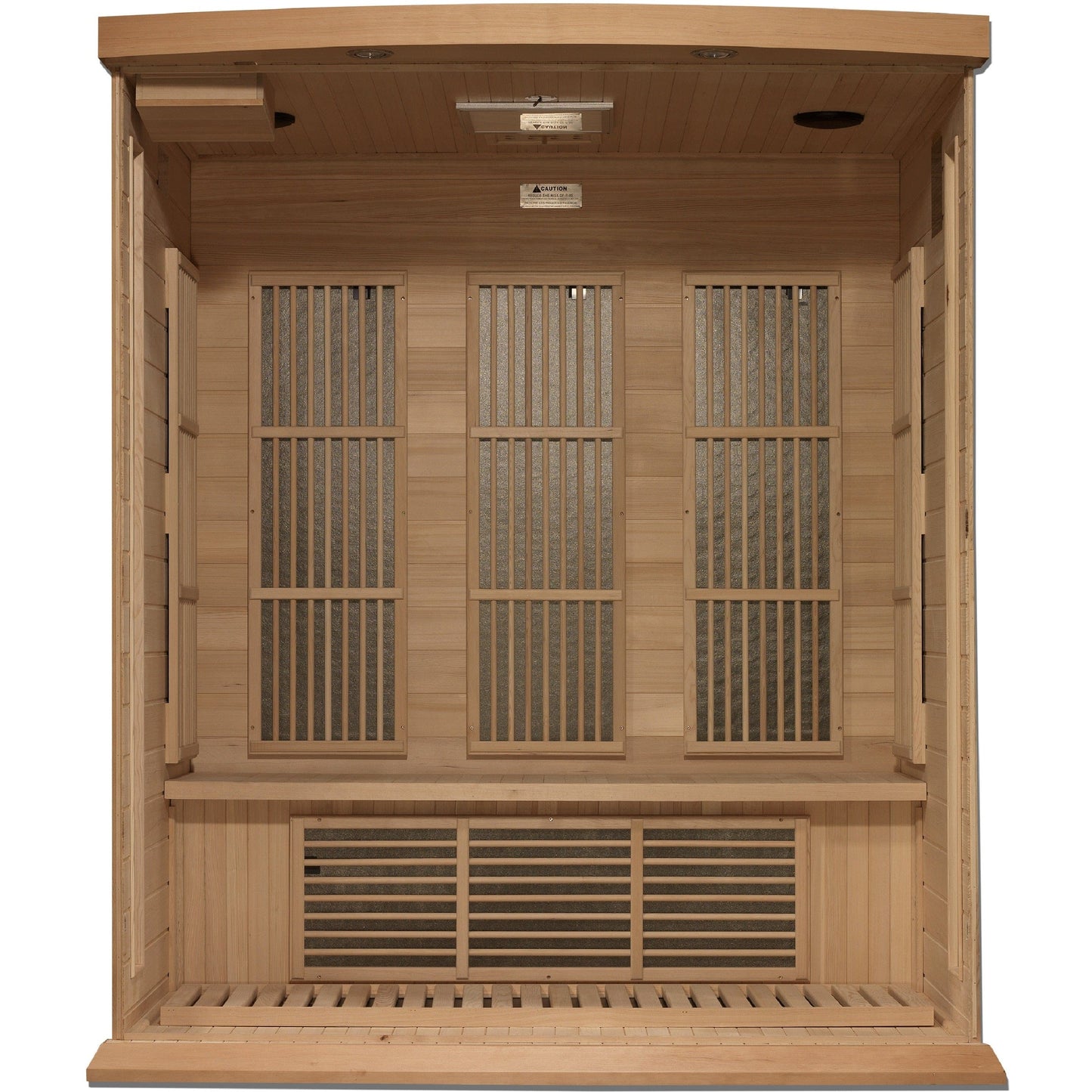 Golden Designs Sauna Golden Designs Maxxus 3-Person Hemlock Near Zero EMF FAR IR Sauna (Canadian Hemlock)