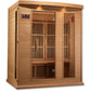 Golden Designs Sauna Golden Designs Maxxus 3-Person Low EMF FAR Infrared Sauna Canadian Hemlock