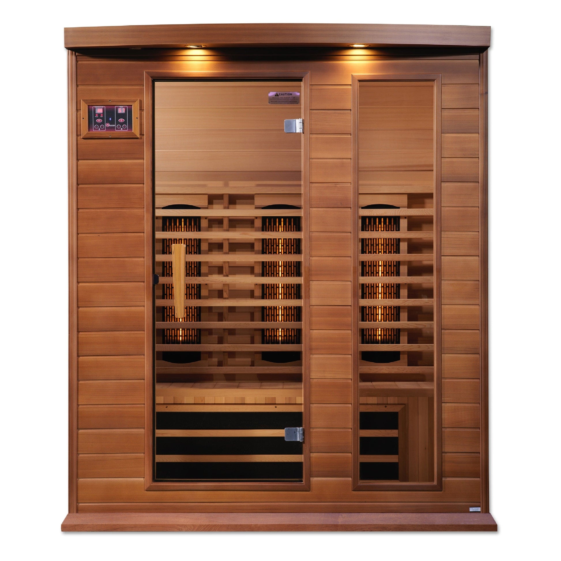 Golden Designs Sauna Golden Designs Maxxus 3 Person Red Cedar Full Spectrum Near Zero EMF FAR IR Sauna