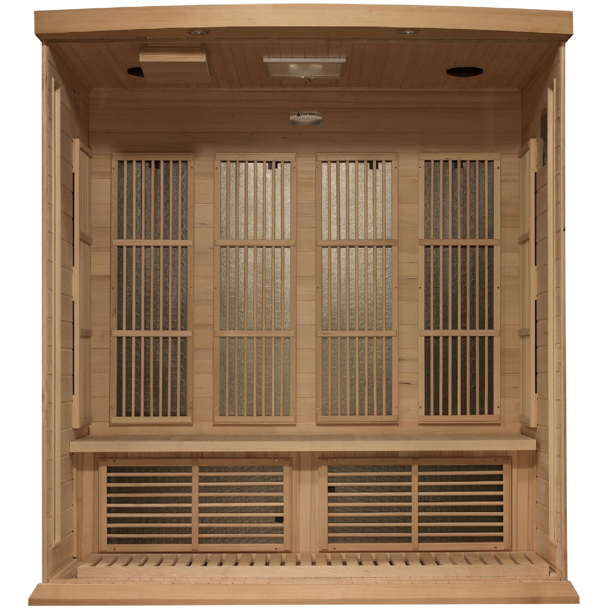 Golden Designs Sauna Golden Designs Maxxus 4-Person Hemlock Near Zero EMF FAR IR Sauna (Canadian Hemlock)