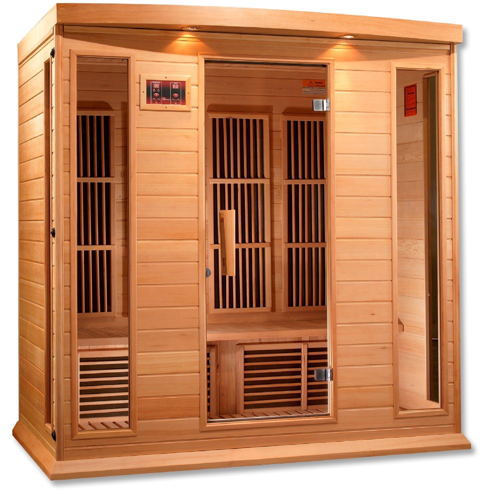 Golden Designs Sauna Golden Designs Maxxus 4-Person Low EMF (Under 8MG) FAR Infrared Sauna Canadian Hemlock