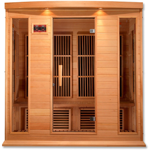 Golden Designs Sauna Golden Designs Maxxus 4-Person Low EMF (Under 8MG) FAR Infrared Sauna Canadian Hemlock