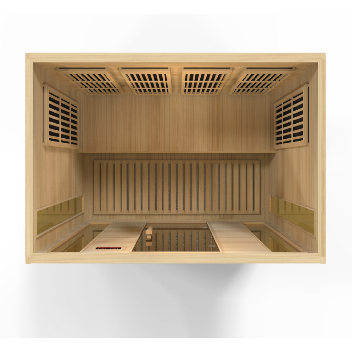 Golden Designs Sauna Golden Designs Maxxus 4-Person Low EMF (Under 8MG) FAR Infrared Sauna Canadian Hemlock