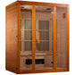 Golden Designs Sauna Golden Designs Maxxus "Alpine" Dual Tech 3 person Low EMF FAR Infrared Sauna Canadian Hemlock