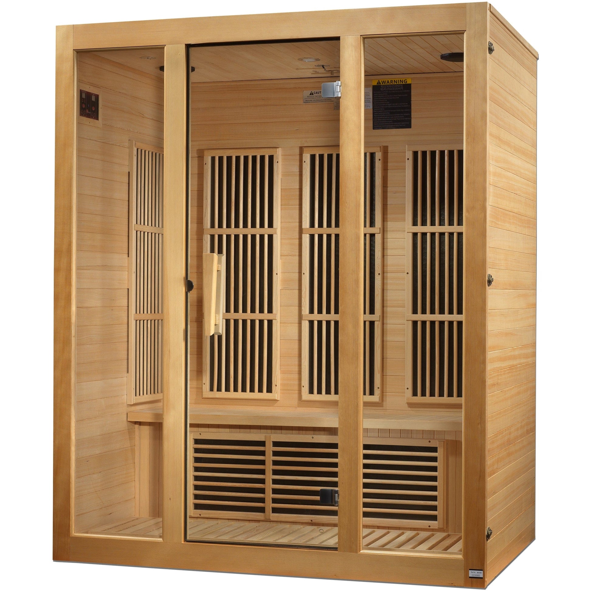 Golden Designs Sauna Golden Designs Maxxus "Bellevue" 3 person Low EMF FAR Infrared Sauna - Canadian Hemlock