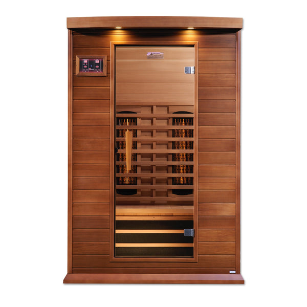 Golden Designs Sauna Golden Designs Maxxus Cholet Edition 2 Person Near Zero EMF FAR Infrared Sauna - Canadian Red Cedar