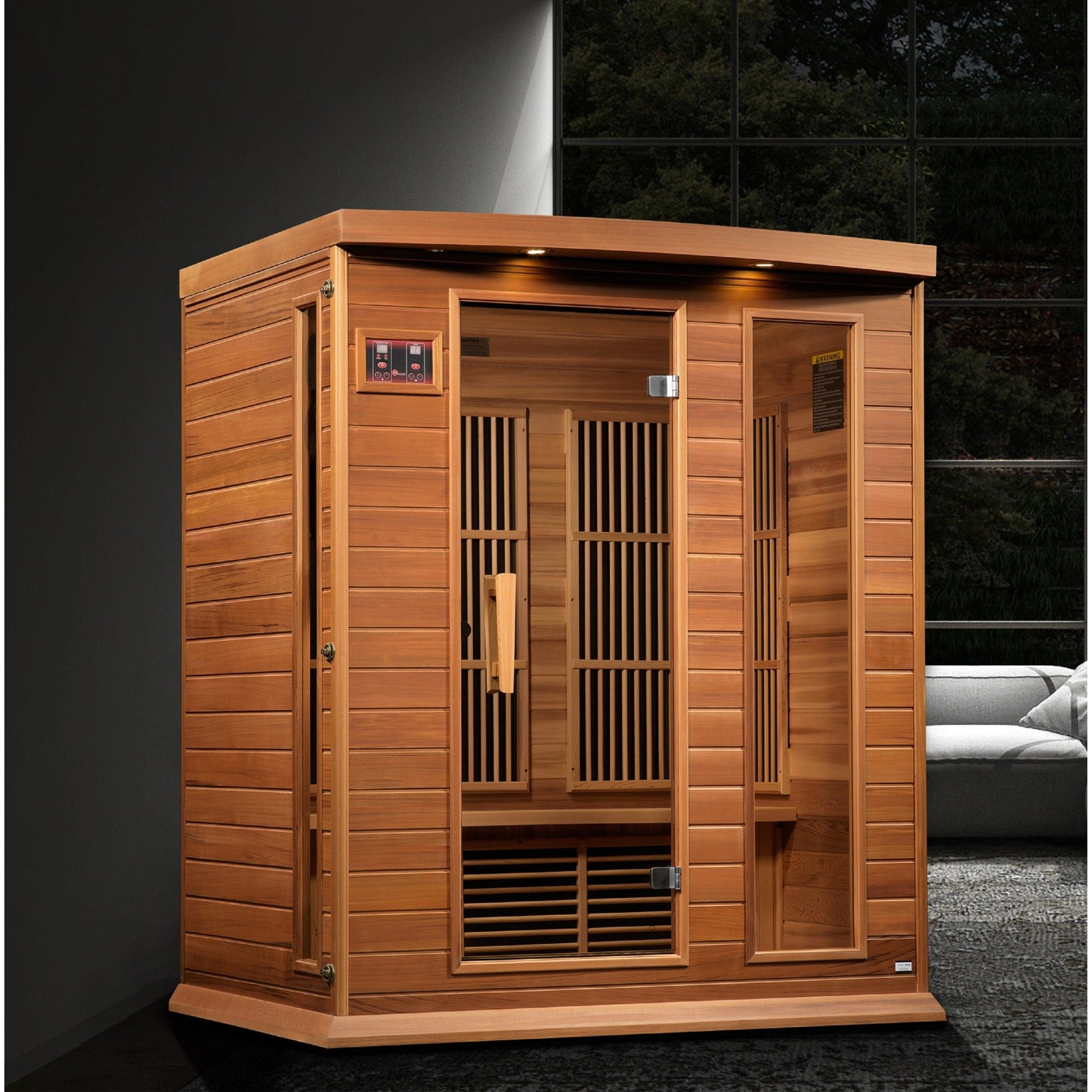 Golden Designs Sauna Golden Designs Maxxus "Montilemar Edition" 3 Person Near Zero EMF FAR Infrared Sauna - Canadian Red Cedar