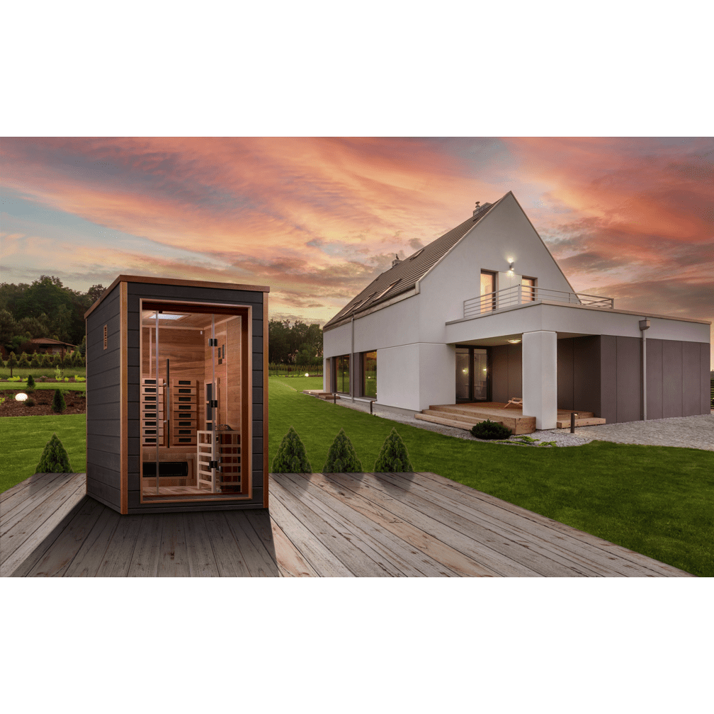 Golden Designs Sauna Golden Designs Nora 2 Person Outdoor-Indoor PureTech™ Hybrid Full Spectrum Sauna