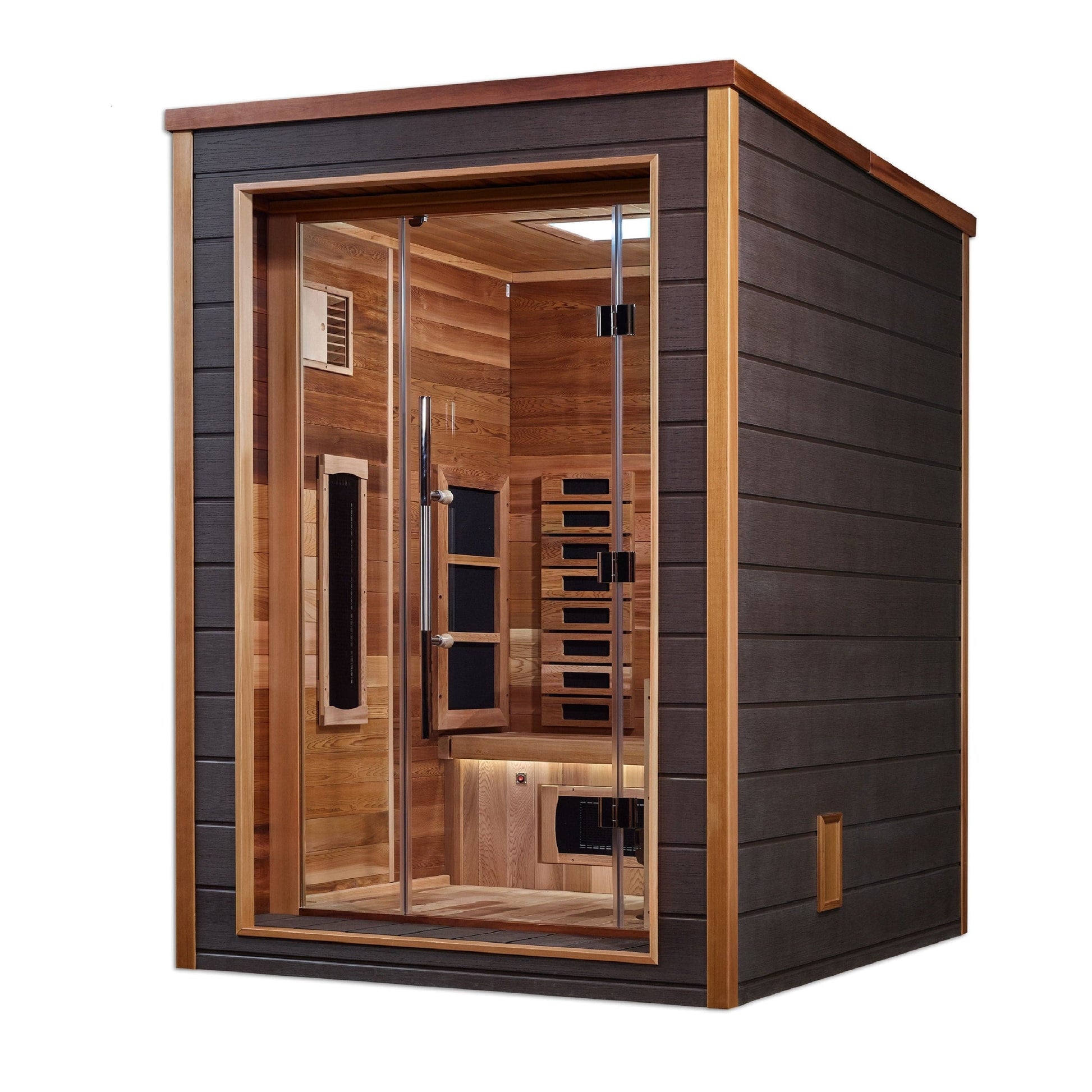 Golden Designs Sauna Golden Designs Nora 2 Person Outdoor-Indoor PureTech™ Hybrid Full Spectrum Sauna