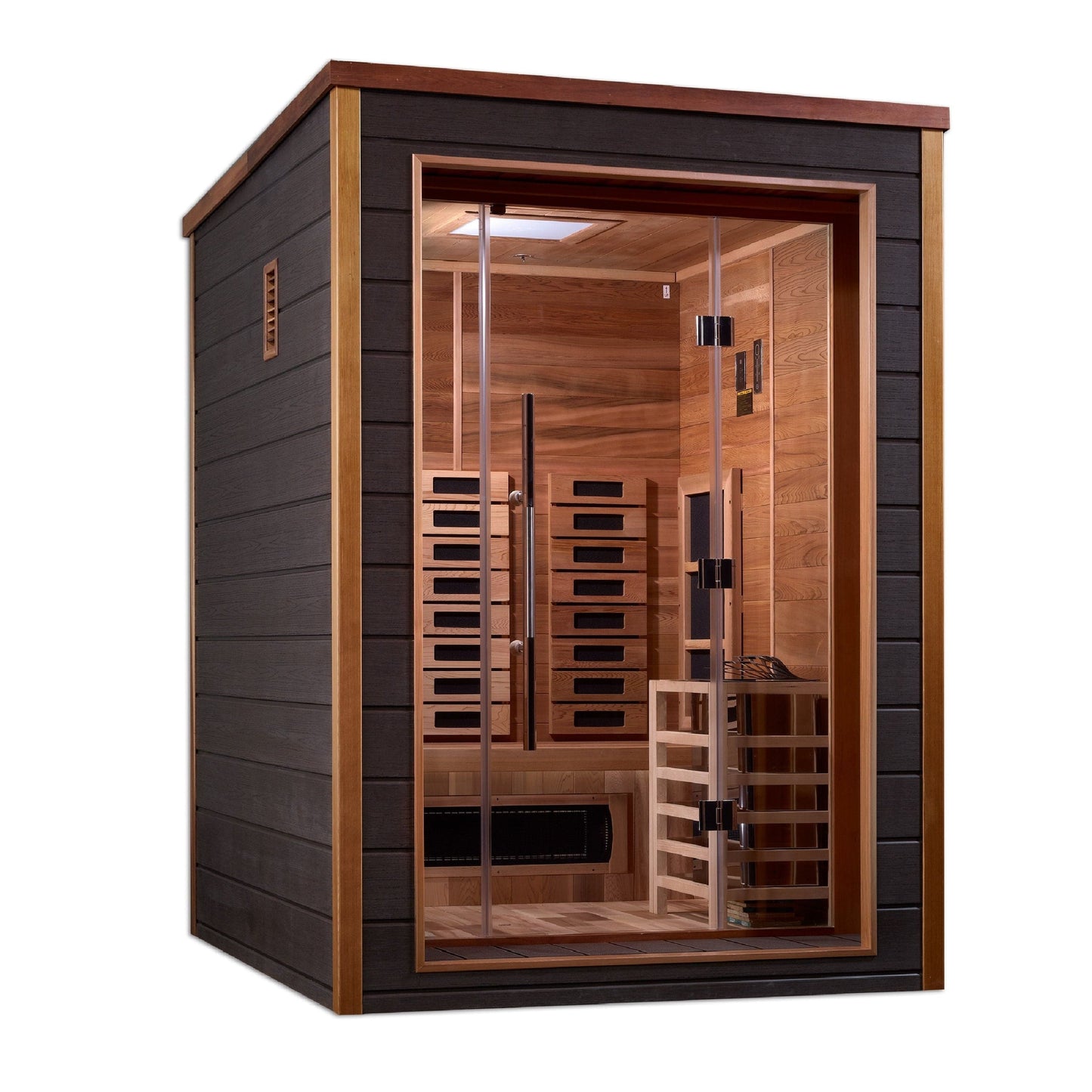 Golden Designs Sauna Golden Designs Nora 2 Person Outdoor-Indoor PureTech™ Hybrid Full Spectrum Sauna