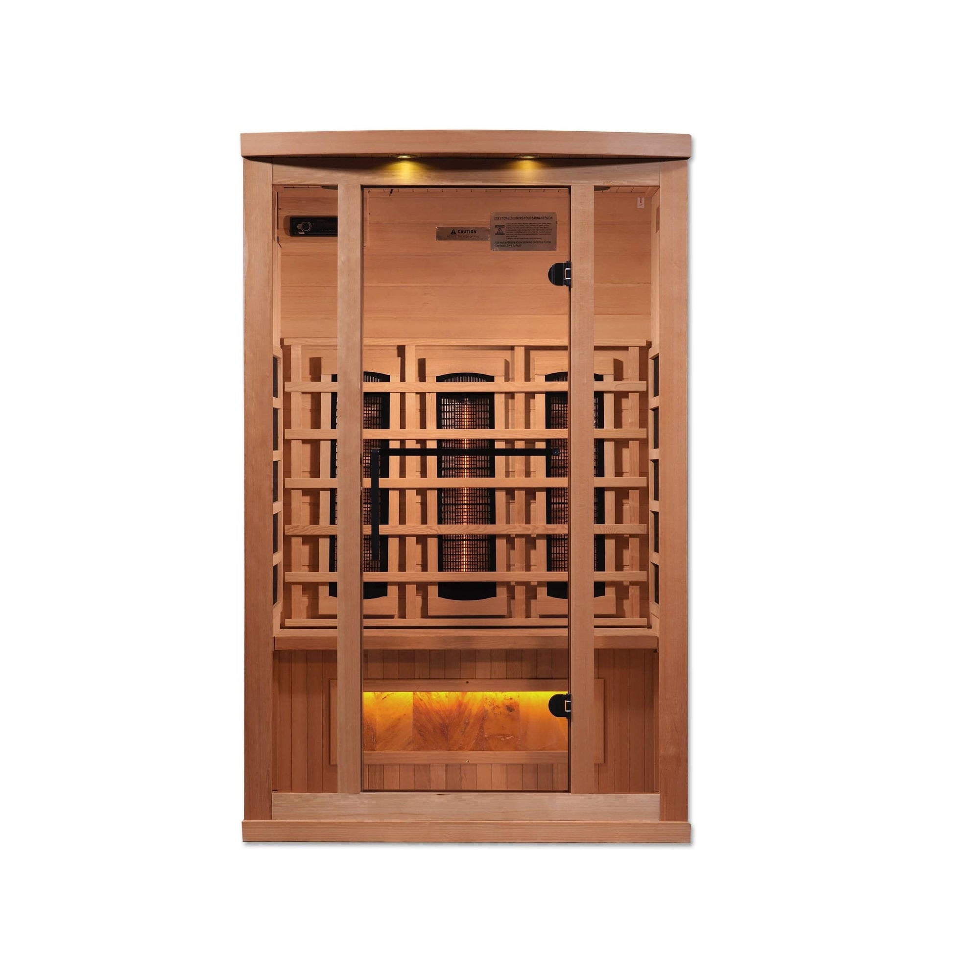 Golden Designs Sauna Golden Designs Reserve Edition 2 Person Full Spectrum with Himalayan Salt Bar