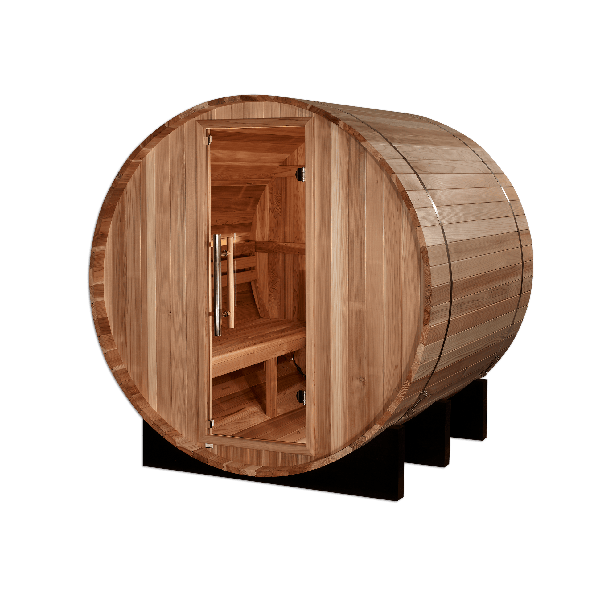 Golden Designs Sauna Golden Designs "St. Moritz" 2 Person Barrel Traditional Sauna - Pacific Cedar