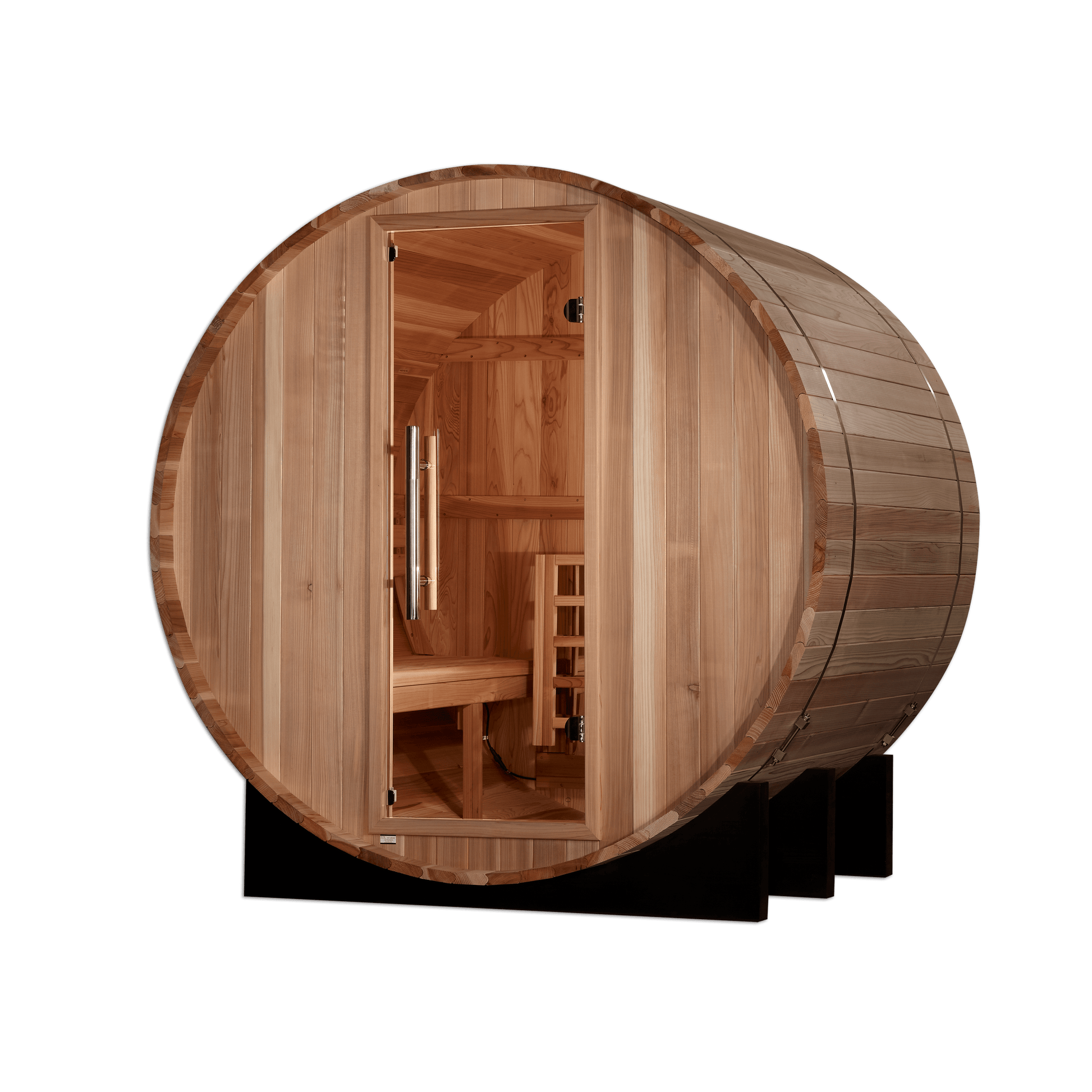 Golden Designs Sauna Golden Designs "St. Moritz" 2 Person Barrel Traditional Sauna - Pacific Cedar