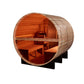 Golden Designs Sauna Golden Designs "Zurich" 4 Person Barrel with Bronze Privacy View - Traditional Sauna - Pacific Cedar