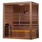 Golden Designs Traditional Sauna Golden Designs 2023 "Forssa Edition" 3 Person Traditional Steam Sauna - Canadian Red Cedar Interior