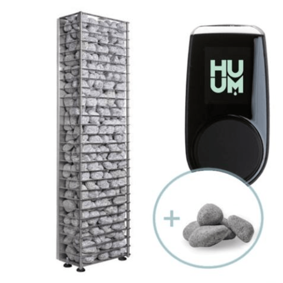 HUUM Electric Sauna Heater Package UKU Local Black HUUM CLIFF Mini 10.5 Package