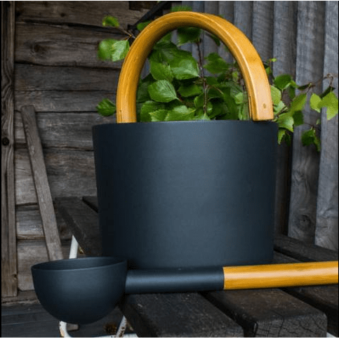 KOLO Sauna Accessories Black KOLO Bucket and Ladle 2