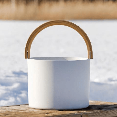 KOLO Sauna Accessories White KOLO Bucket and Ladle 2