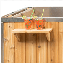 Leisurecraft Sauna Accessories Leisurecraft 16" Square Tub Shelf