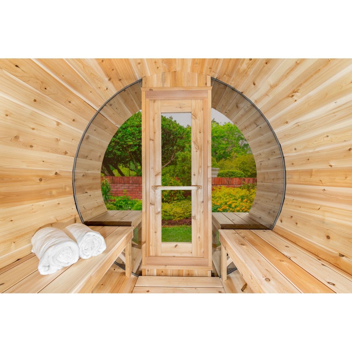 Leisurecraft Sauna Designer B 6KW Sauna Heater with Rocks Leisurecraft Serenity MP Barrel Sauna - 4 Person