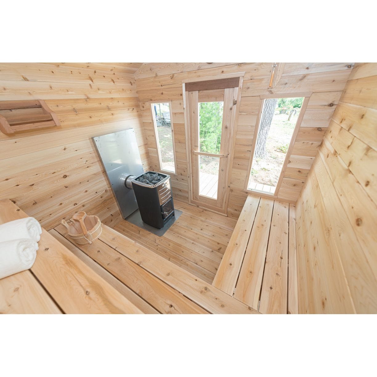 Leisurecraft Sauna Leisurecraft CT Georgian Cabin Sauna 2-6 Person