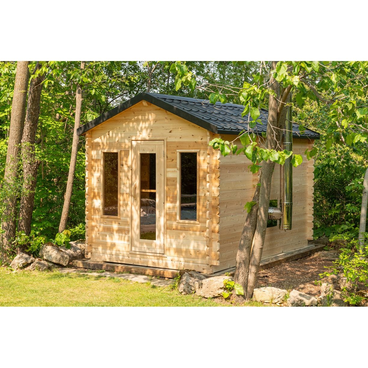 Leisurecraft Sauna Leisurecraft CT Georgian Cabin Sauna with Changeroom 2-6 Person