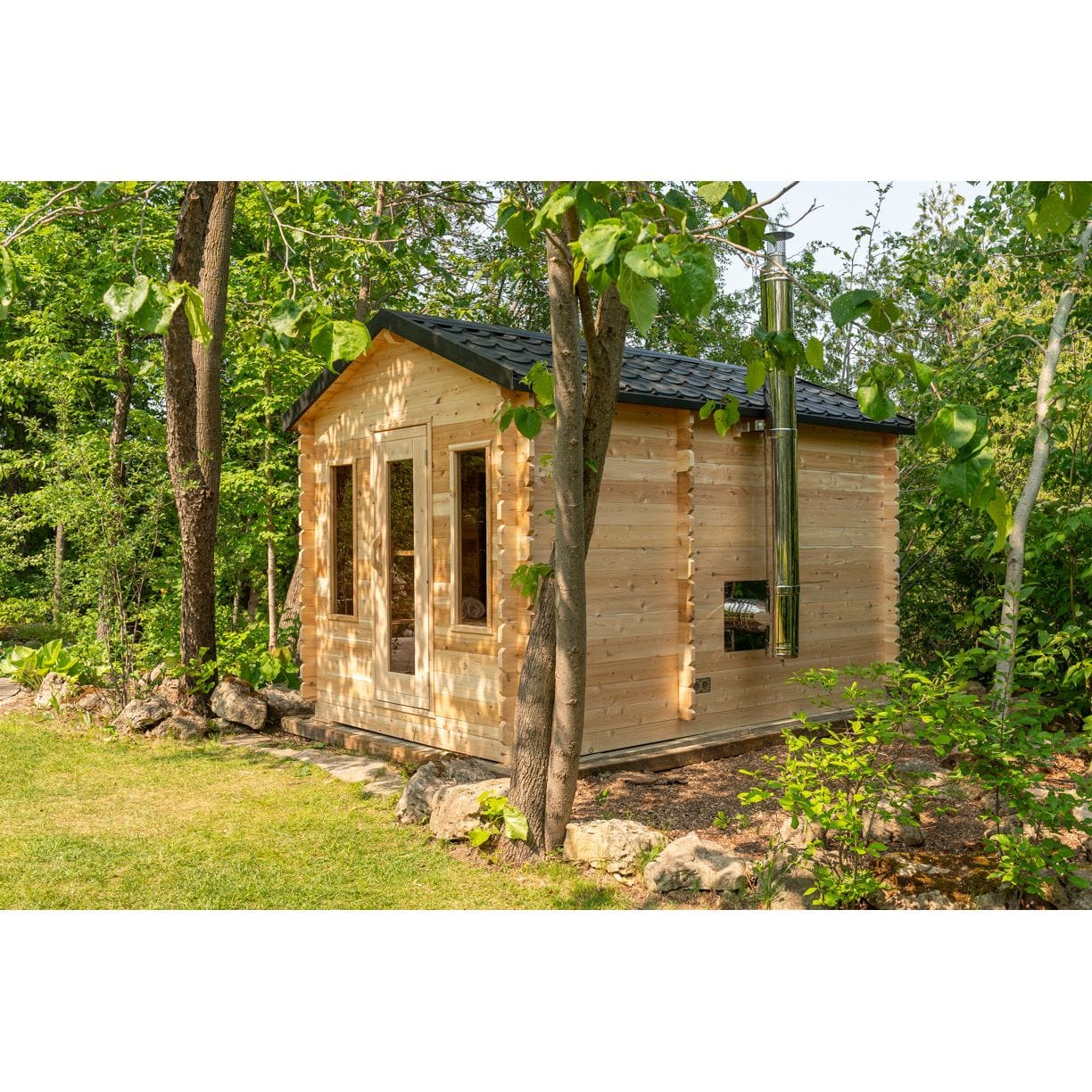 Leisurecraft Sauna Leisurecraft CT Georgian Cabin Sauna with Changeroom 2-6 Person