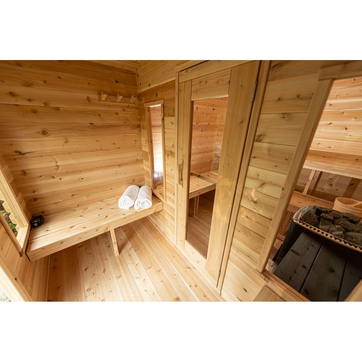 Leisurecraft Sauna Leisurecraft CT Georgian Cabin Sauna with Changeroom 2-6 Person