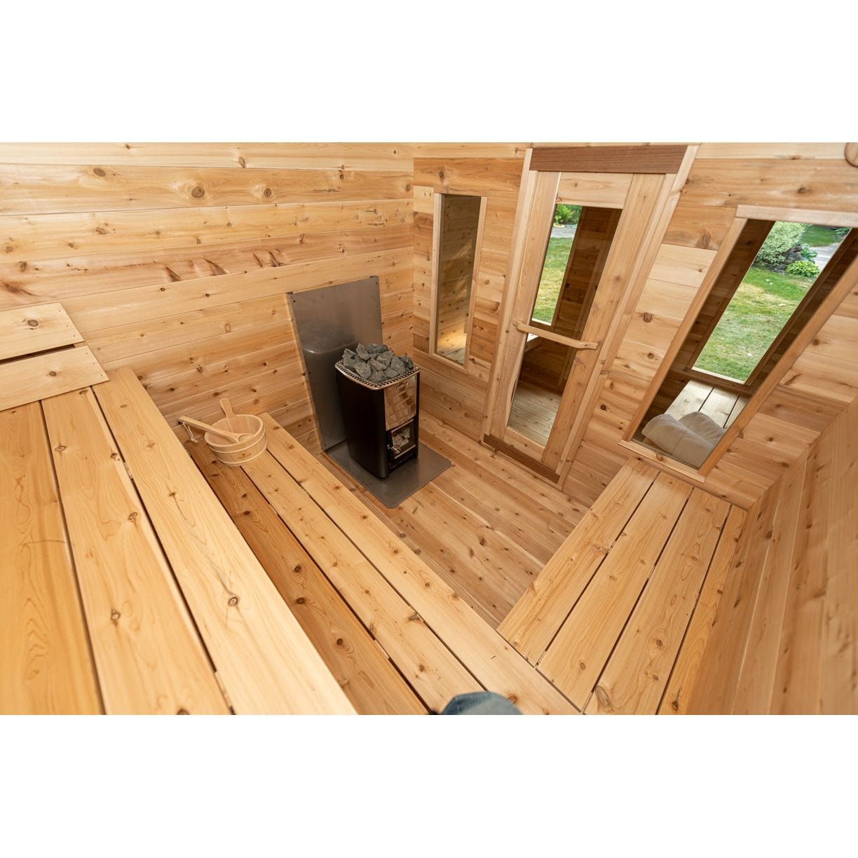 Leisurecraft Sauna Leisurecraft CT Georgian Cabin Sauna with Changeroom 2-6 Person