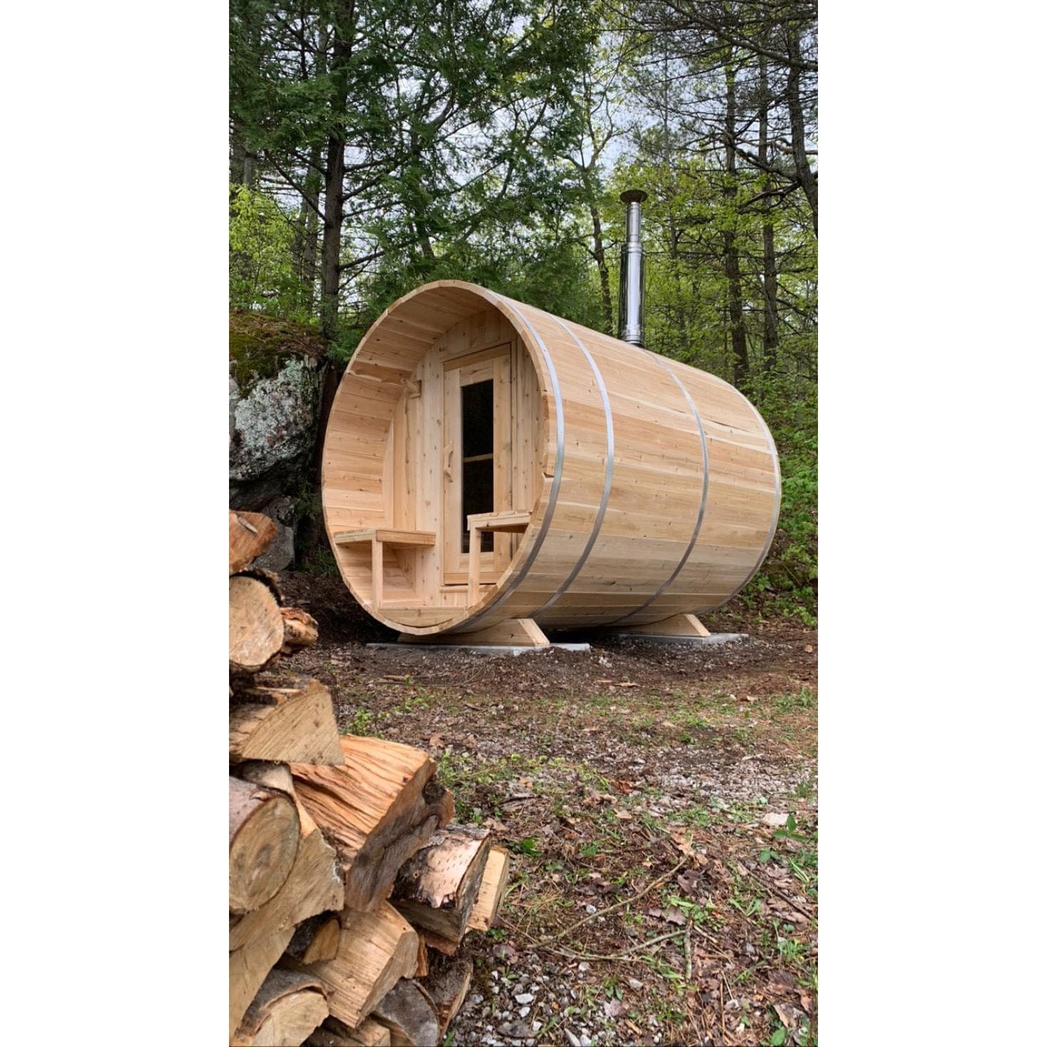 Leisurecraft Sauna Leisurecraft CT Serenity Barrel Sauna - 4 person