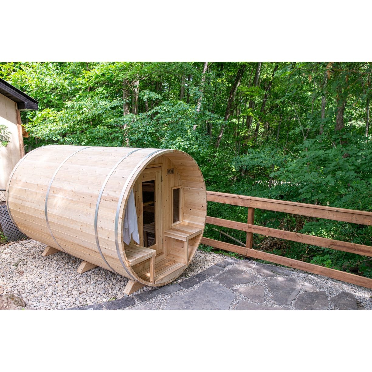 Leisurecraft Sauna Leisurecraft CT Tranquility Barrel Sauna - 8 Person