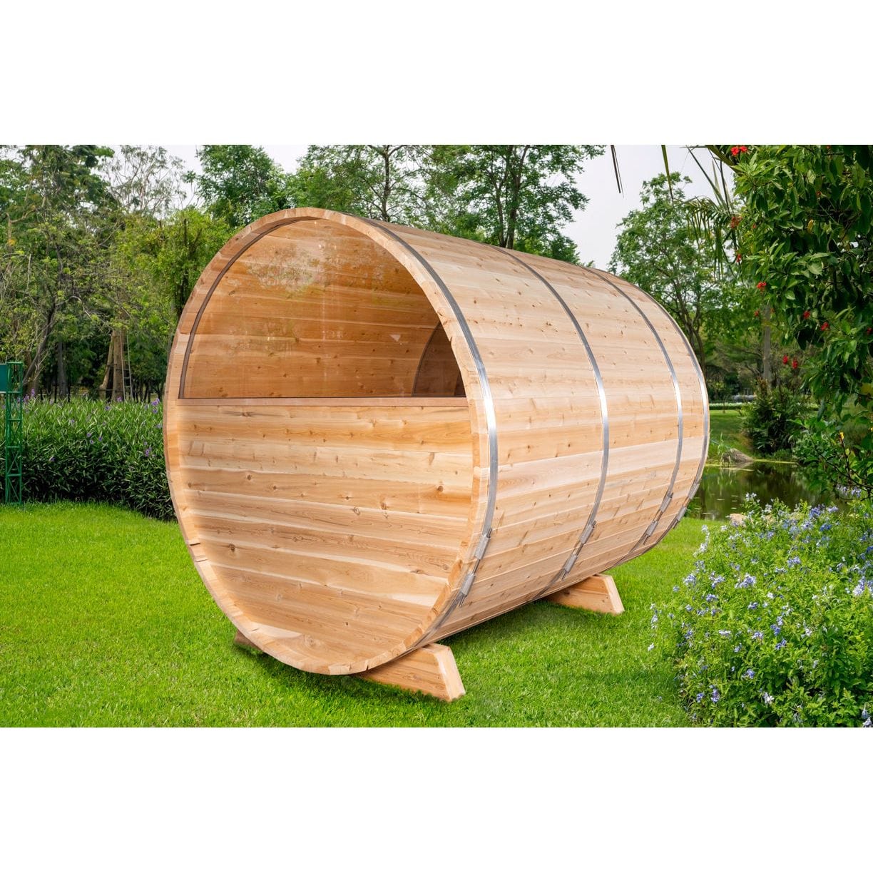 Leisurecraft Sauna Leisurecraft Serenity MP Barrel Sauna - 4 Person