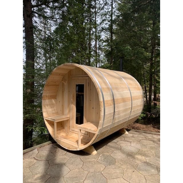 Leisurecraft Sauna No heater Leisurecraft CT Serenity Barrel Sauna - 4 person