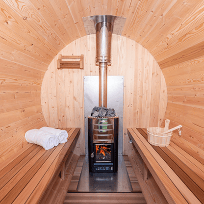 Leisurecraft With Sauna Chimney & Heat Shield Set for out the TOP