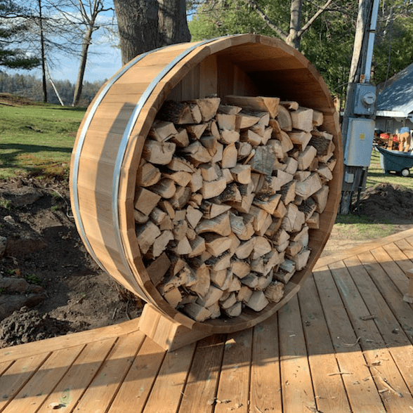 Leisurecraft Wood Burning Heater Accessories Leisurecraft 5' Clear Cedar Firewood Storage