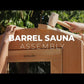 Scandia Electric Barrel Sauna Kit 2-8 Person