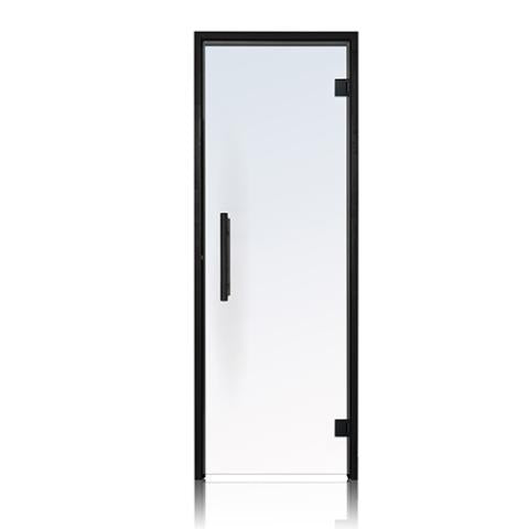 Prosaunas Clear Glass Sauna Door 24x81 - Black Alder Frame