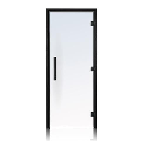 Prosaunas Clear ADA Glass Sauna Door 36x81 - Black Alder Frame